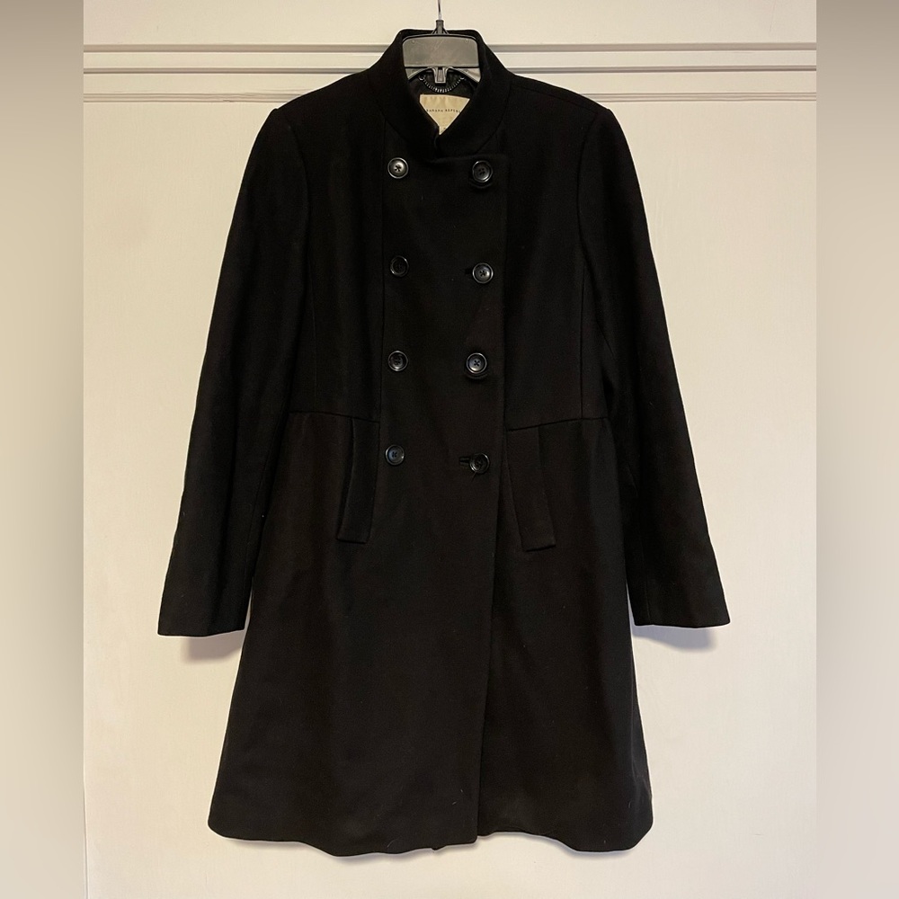 Black wool Banana Republic winter coat (XL)